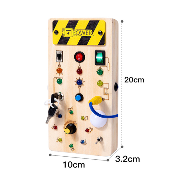 Painel de Atividades Montessori com LED